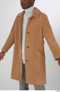 Kavan beige coat casual dressed upper body 0002.jpg